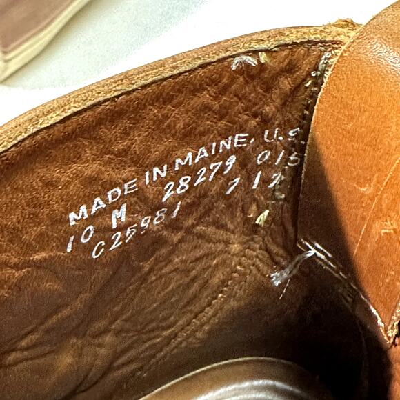 EXCELLENT Rancourt & Co x Cole Haan Plain Toe Boot Vibram Made in Maine USA 10 D - Picture 9 of 13